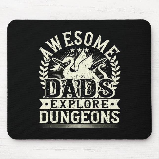 Dads Explore...dad Fathers Day Papa Daddy  Mouse Mat (Front)