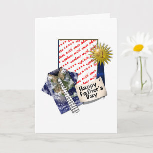 Dad's Favourite Earth Shirt with #1 Ribbon Card