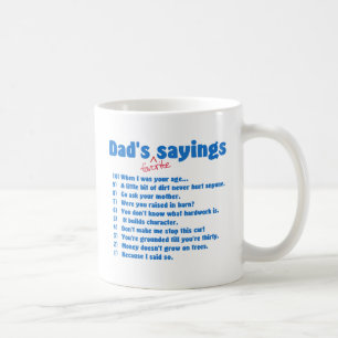 Dads favourite sayings mug