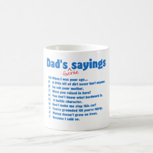 Dads favourite sayings mug
