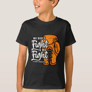 Dad's Fight Is My Fight. Boxing Boxer Leukaemia Aw T-Shirt