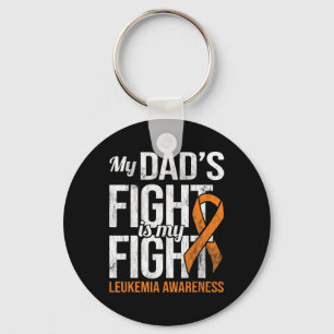 Dad's Fight My Fight Leukaemia Awareness Leukaemia Key Ring