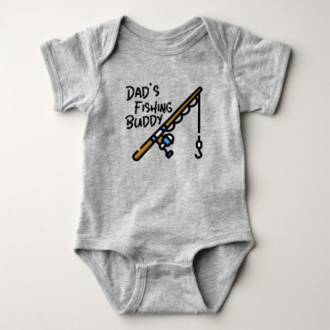 DAD'S FISHING BUDDY BABY BODYSUIT (Front)