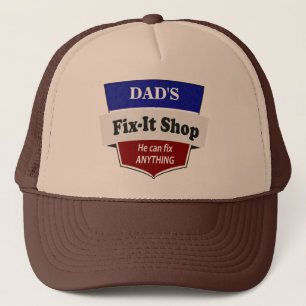 Dad's Fix it Shop - Handy Man Mr. Fix It DIY Trucker Hat