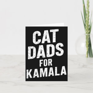 Dads For Kamala 2024 President Harris Democrat Vot Card