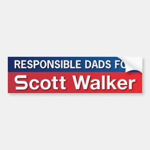 Dads for Scott Walker Bumper Sticker