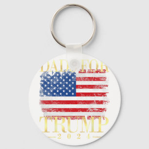 Dads For Trump 2024 Fathers Day Gift Pro Donald Tr Key Ring