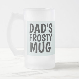 DAD'S FROSTY FATHER'S DAY FROSTED GLASS Mug