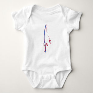 dad's future fishing buddy baby bodysuit