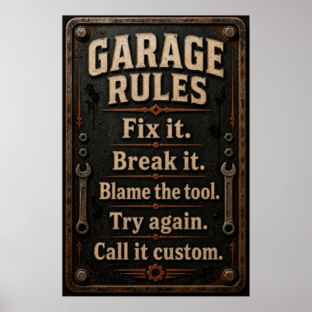 Dads Garage Poster (Front)