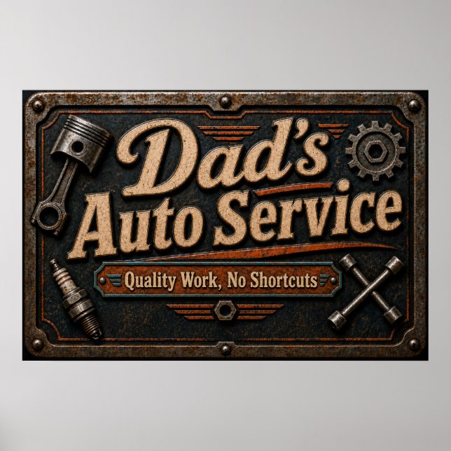 Dads Garage Poster (Front)