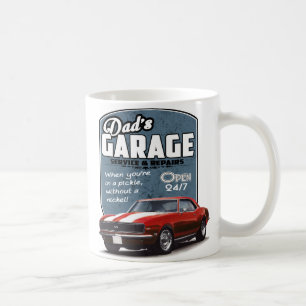 Dad's Garage Red 1968 Camaro Coffee Mug
