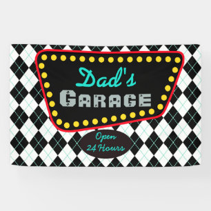 Dad's Garage Sign Banner Gift