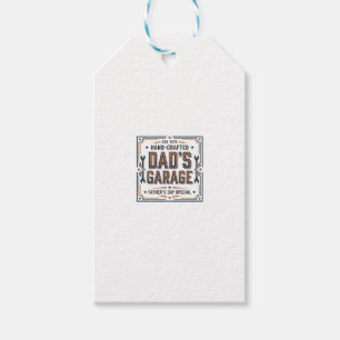 Dads Garage Vintage Fathers Day Gift Tags