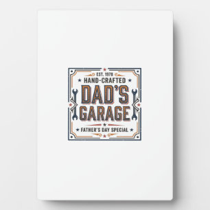 Dads Garage Vintage Fathers Day Plaque