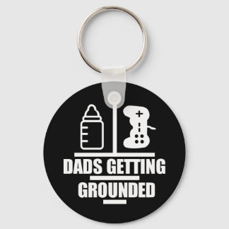 Dads Getting Grounded Logo Keychain