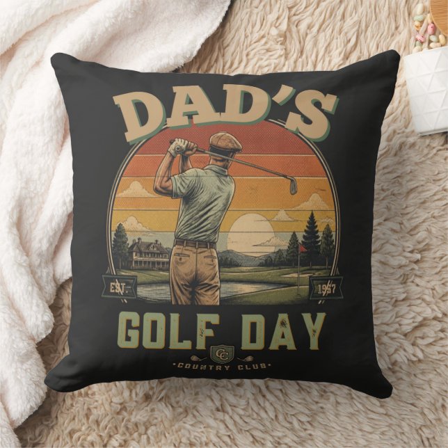 Dad's Golf Day Cushion (Blanket)