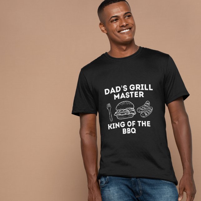 Dad's Grill Master - King of The BBQ T-Shirt (Dad's Grill Master - King of The BBQ)