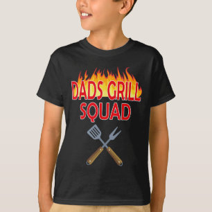 Dads Grill Squad Funny Bbq Father's Day T-Shirt