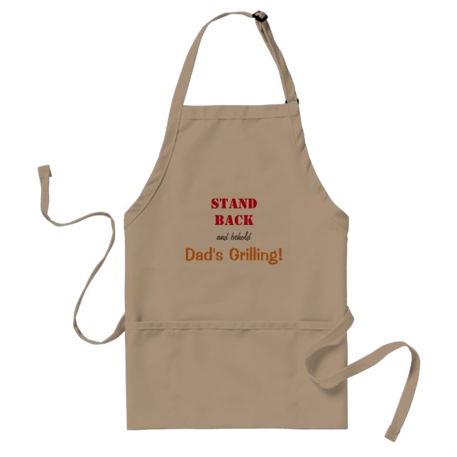 Dad's Grilling Father's Day Standard Apron (Front)