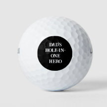 Dad's Hole-in-One Hero Initials black&white