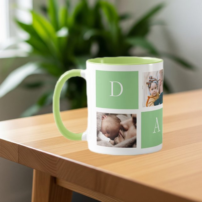 Dad's Instagram Collage, Capturing Precious Moment Mug (Creator Uploaded)