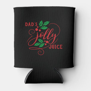 Dad's Jolly Juice Christmas Cheer Beer Can Cooler