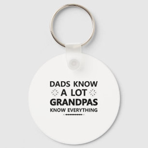 Dads Know A Lot Grandpas Know Everything Papa Fath Key Ring