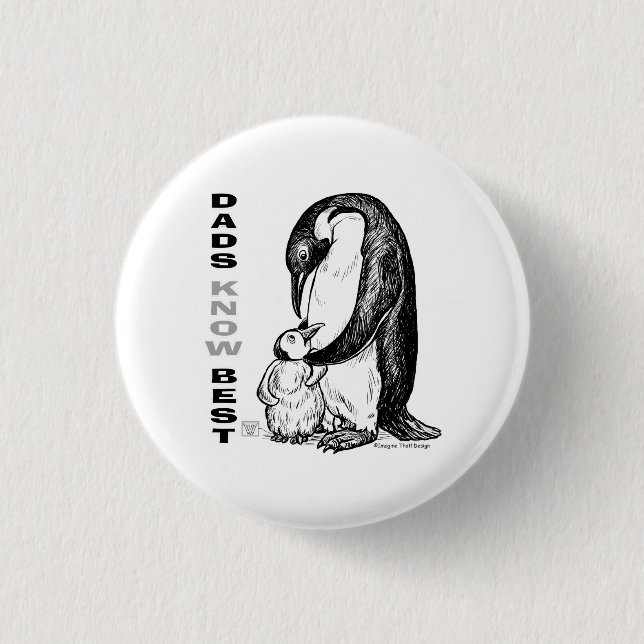 Dads Know Best 3 Cm Round Badge (Front)