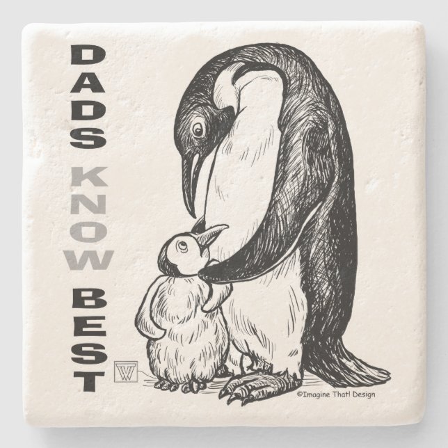 Dads Know Best Stone Coaster (Front)