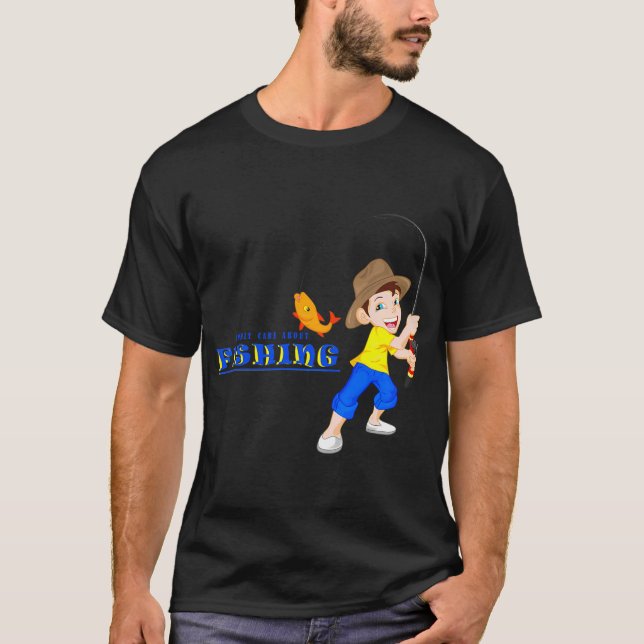 Dad's Lil Fishin' Buddy (Boy Version) T-Shirt (Front)