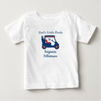 Dad's Little Dude Golf Cart Name Monogram