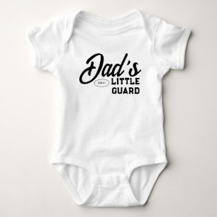 Dad's Little Guard American Football Boys Baby Bodysuit