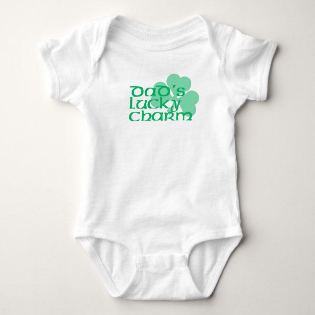 Dad's Lucky Charm Baby Bodysuit (Front)