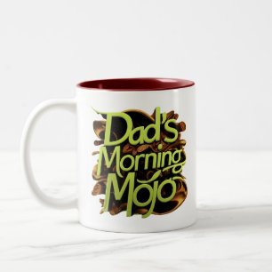 "Dad's Morning Mojo" Two-Tone Coffee Mug