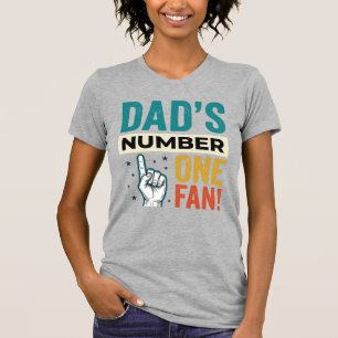 Dad's Number One Fan Vintage Family Design_1 T-Shirt