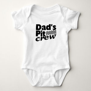 Dad's Pit Crew Baby Bodysuit