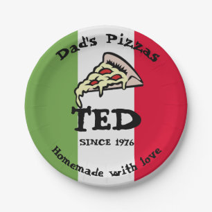 Dad's Pizzas Paper Plate