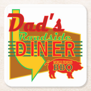 Dad's Roadside Diner Coasters