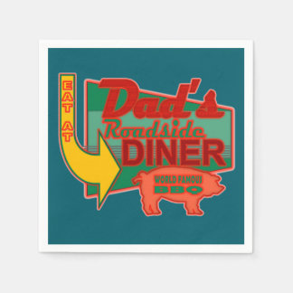 Dad's Roadside Diner Coasters Napkin