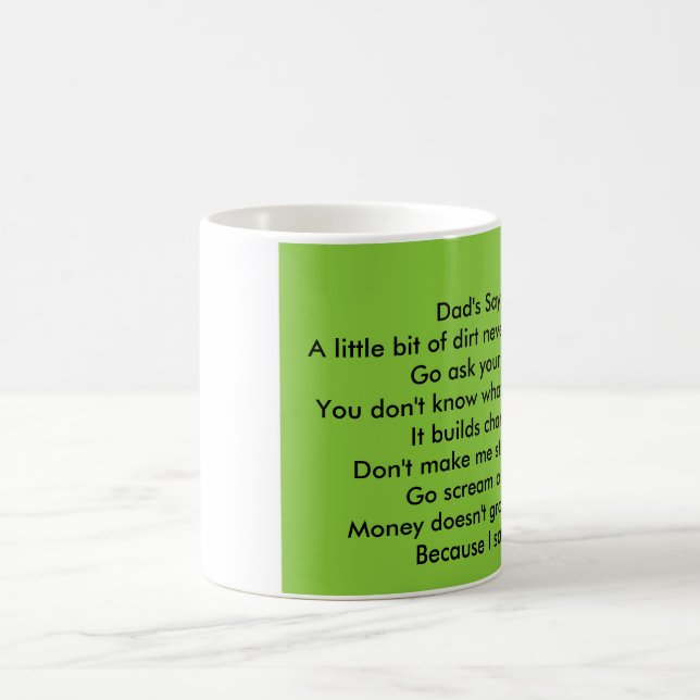Dad's Sayings Coffee Mug (Center)