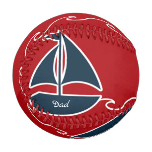 Dad's Special Baseball Nautical Design