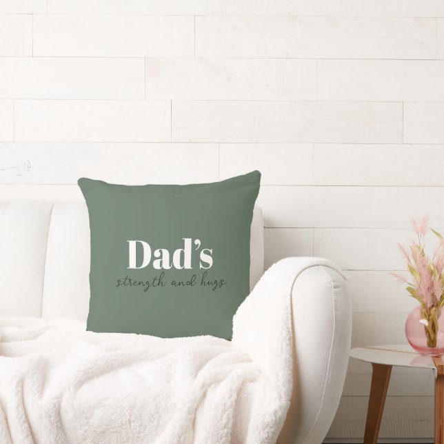 Dad's Strength and Hugs - Father's Day Gift |  Cushion (Couch)