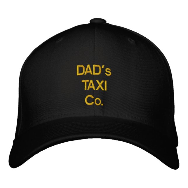 Dad's Taxi Company Embroidered Hat (Front)