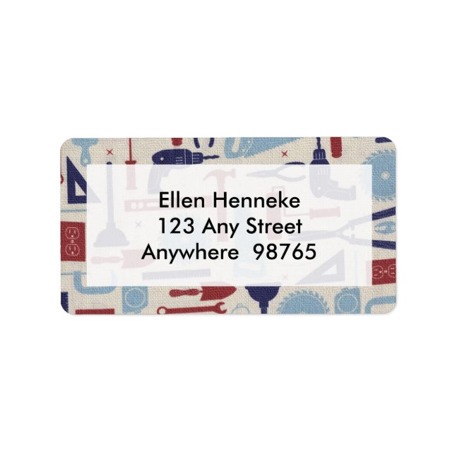 Dad's Tools Label (Front)