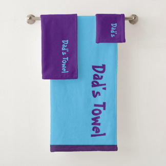 Dad's Towel Blue Purple