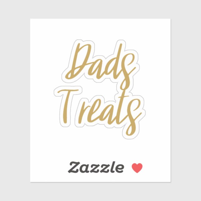 Dad's Treats Storage Sticker (Sheet)
