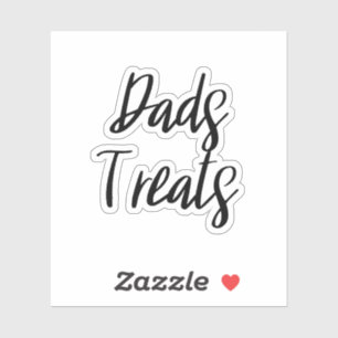 Dad's Treats Storage Sticker