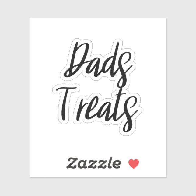 Dad's Treats Storage Sticker (Sheet)