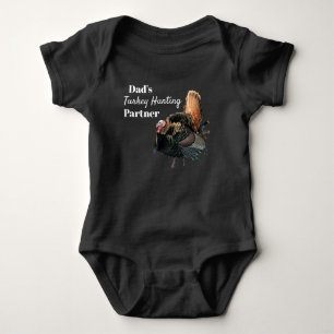 Dad's Turkey Hunting Partner Cute Hunter Baby Bodysuit